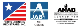 ISO9001/ISO14001 認証（JAB/ANAB）