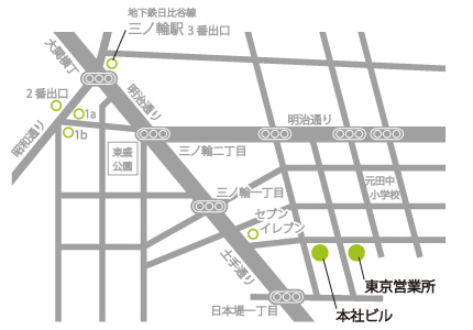 大王製作所 東京本社地図