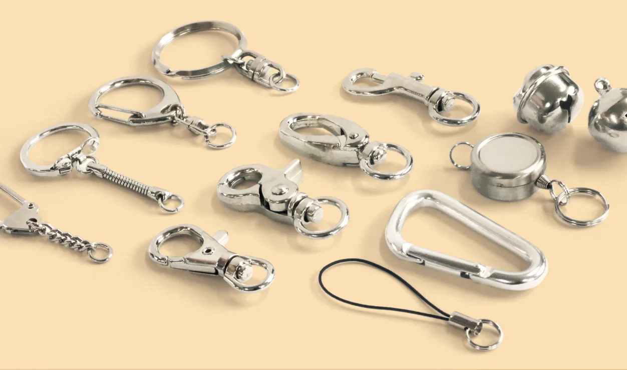 キーホルダー金具などのパーツ製品