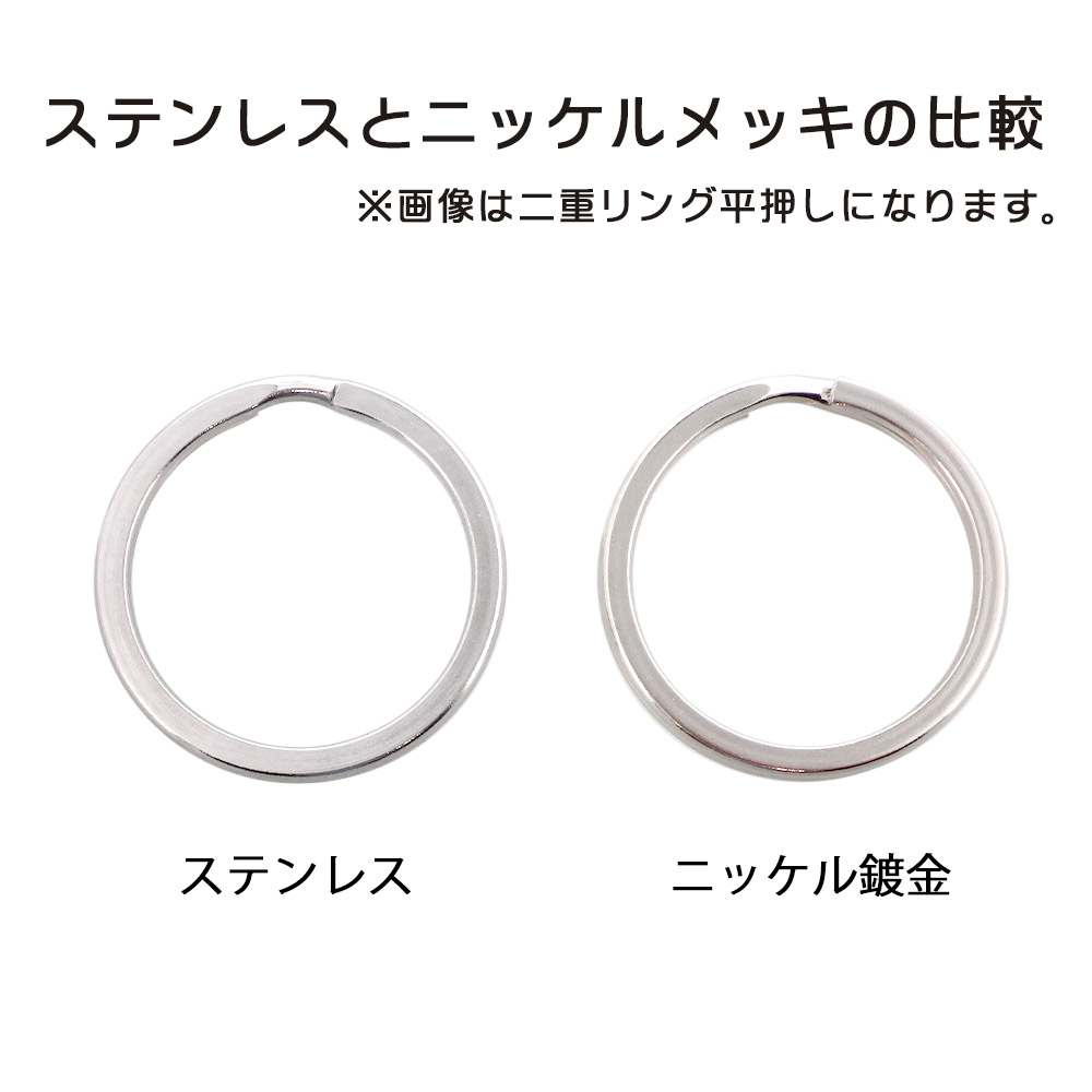 ステンレス二重リング 平押し - 2