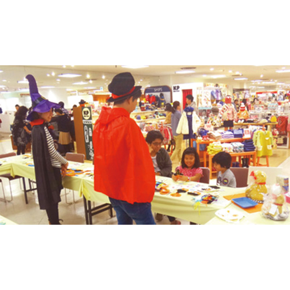 ハロウィンイベントのワークショップ用に手芸キットあそぼーたん