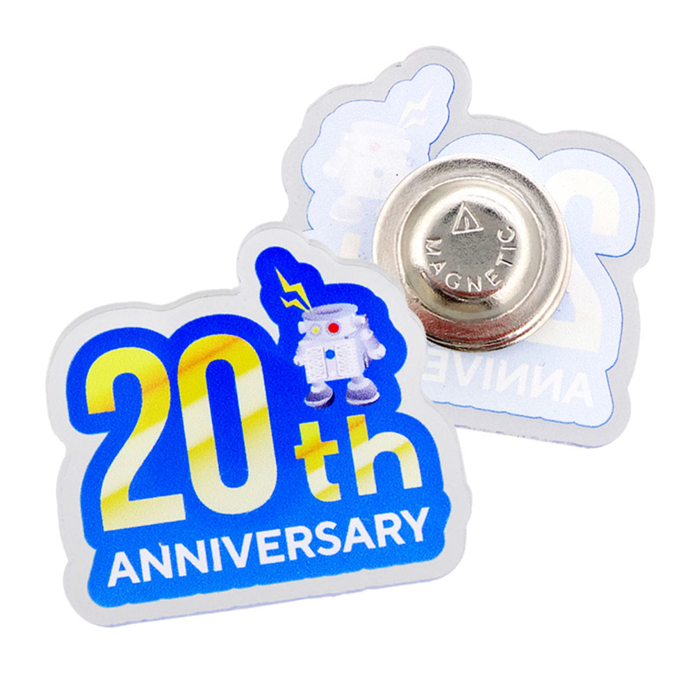 開業20周年記念「マグネット式ピンバッジ」